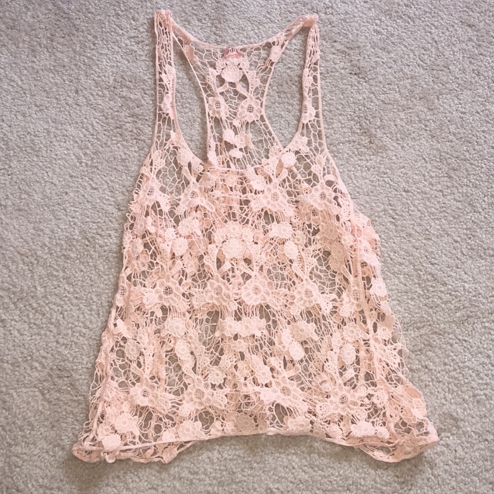 FLORAL LACE TANK TOP